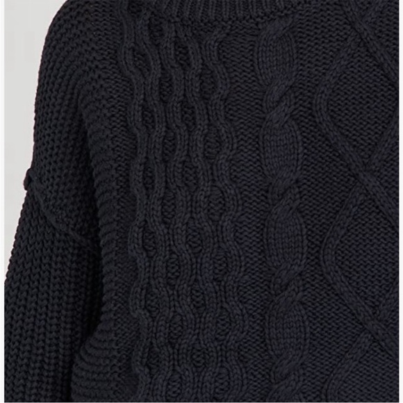 FREE PEOPLE Dream Cable Crew Sweater XS Fisherman Chunky Knit Comfy Cozy Soft - Picture 4 of 14
